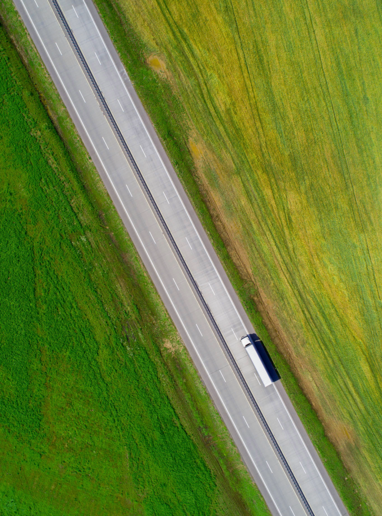 View of Earth from space with network connections highlighting global infrastructure