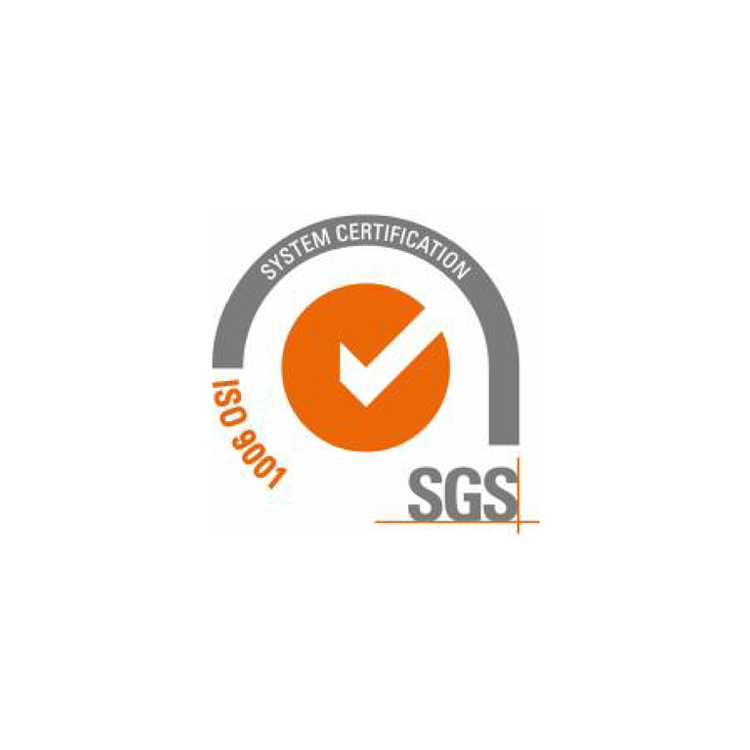 ISO 9001:2015 certificate for quality management (SGS logo)