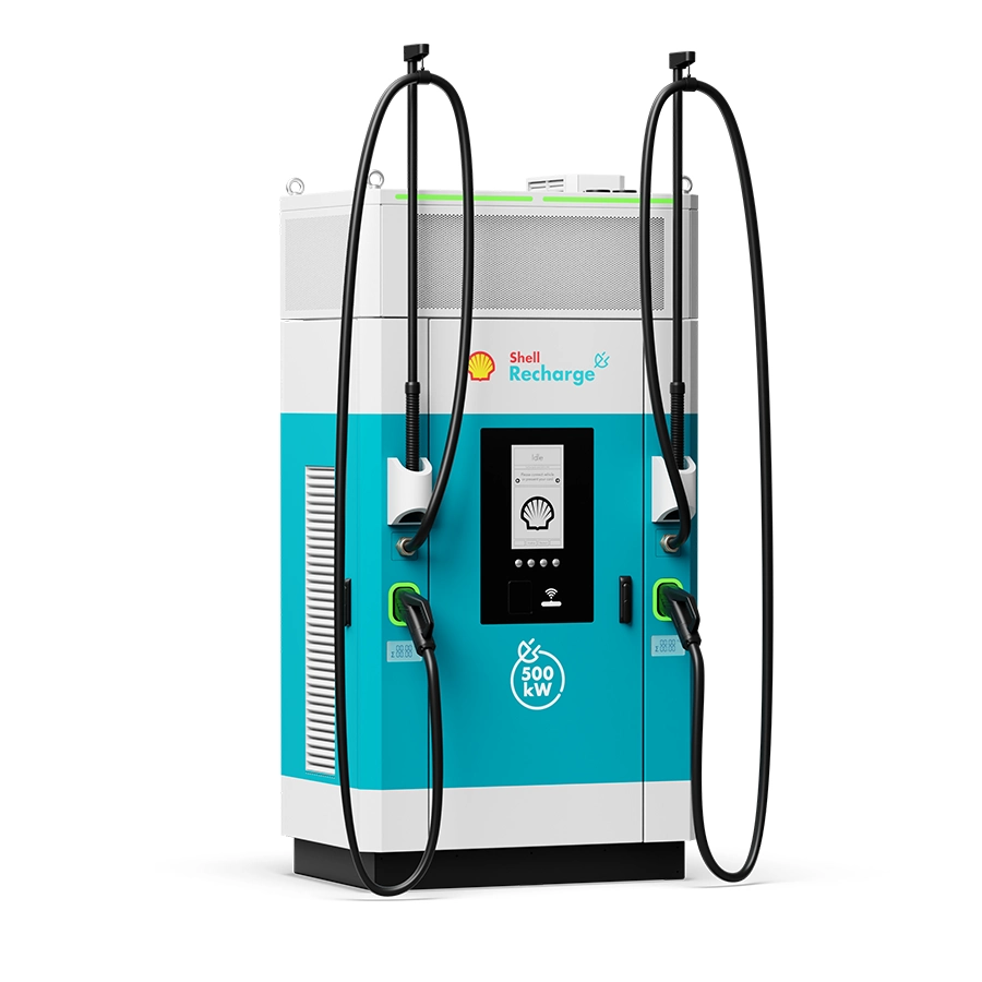 Front view of the SBRS MOCA high-power DC charger