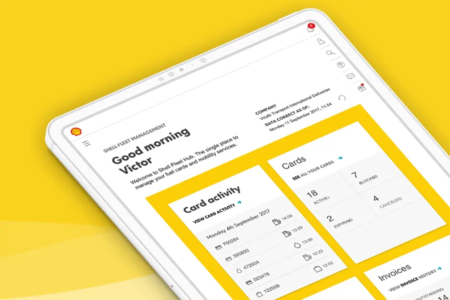 sbrs-related-topic-shell-fleethub Shell Fleet Hub platform for managing Shell Cards, transactions and reporting